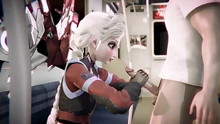 Elsa Cyberpunk 2077 - Tooth-chattering porn crossover